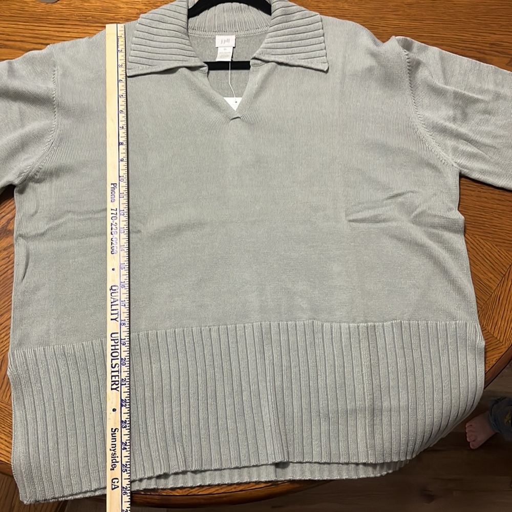 NWT J. Jill Lightweight Sweater. Frosted Fir Color. Women’s Size XL - Picture 10 of 10